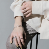 ペア販売楕円チェーンTバーペアブレスレットBinichビニッチ | シルバーアクセサリーBinich  | 詳細画像3 