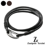 zanipoloterziniザニポロタルツィーニ2重巻きダブルレザーブレスレッ… | シルバーアクセサリーBinich | 詳細画像1