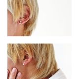 シンプル8分音符スタッドピアス片耳用1個売りBinichビニッチ | シルバーアクセサリーBinich  | 詳細画像2 