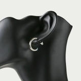 左耳用天然石フープスタッドピアス片耳用1個売り | シルバーアクセサリーBinich | 詳細画像7