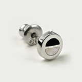 セミサークル ストーン スタッド ピアス 片耳用 1個売り | シルバーアクセサリーBinich | 詳細画像7
