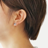 セミサークル ストーン スタッド ピアス 片耳用 1個売り | シルバーアクセサリーBinich | 詳細画像8