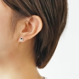 セミサークル ストーン スタッド ピアス 片耳用 1個売り | シルバーアクセサリーBinich | 詳細画像9