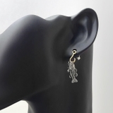 ブラックバス フィッシュ フック ドロップ ピアス 片耳用 1個売り | シルバーアクセサリーBinich | 詳細画像6
