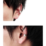 逆甲丸シンプルイヤーカフシルバーアクセサリーメンズ片耳用1個売りBinichビニ… | シルバーアクセサリーBinich  | 詳細画像2 