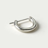 11mmシンプルクロッシングフープピアスメンズシンプル小さめ片耳用1個売りBin… | シルバーアクセサリーBinich  | 詳細画像2 