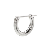 11mmシンプルクロッシングフープピアスメンズシンプル小さめ片耳用1個売りBin… | シルバーアクセサリーBinich  | 詳細画像1 