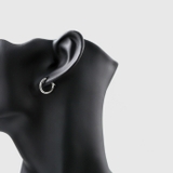 16mmシンプルクロッシングフープピアスメンズシンプル片耳用1個売りBinich… | シルバーアクセサリーBinich | 詳細画像6