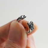 幅6mm アラベスク フェイクピアス 片耳用 1個売り | シルバーアクセサリーBinich | 詳細画像7