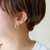 シンプル フープ イヤリング 片耳用 1個売り | シルバーアクセサリーBinich  | 詳細画像9 