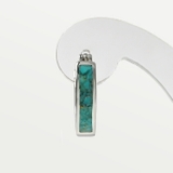 クラッシュ ターコイズ フープピアス 片耳用 (1個売り) | シルバーアクセサリーBinich | 詳細画像3