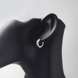 ハワイアン パターン フラット フープピアス 片耳用 1個売り | シルバーアクセサリーBinich  | 詳細画像8 