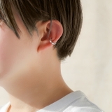 サイド サンドテクスチャ イヤーカフ 片耳用 1個売り | シルバーアクセサリーBinich  | 詳細画像8 