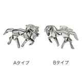 折り紙 ホース ピアス 片耳用 1個売り | シルバーアクセサリーBinich | 詳細画像2