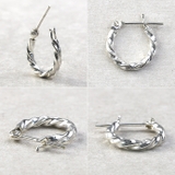 シンプルスクリューフープピアスシルバーアクセサリーメンズ片耳用1個売りBinic… | シルバーアクセサリーBinich | 詳細画像3