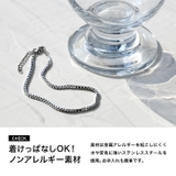 ベネチアンチェーンステンレスアンクレット | シルバーアクセサリーBinich | 詳細画像4