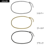 ベネチアンチェーンステンレスアンクレット | シルバーアクセサリーBinich | 詳細画像2