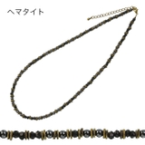 ブラックスピネル&ビーズネックレスターコイズヘマタイトウッドビーズBinichビ… | シルバーアクセサリーBinich | 詳細画像5