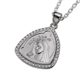 ジルコニアマリアピックペンダントネックレス2mmアズキチェーンセットHIPHOP… | シルバーアクセサリーBinich  | 詳細画像1 