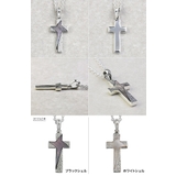槌目クロス＆シェルペンダント2mmアズキチェーンセットシルバーアクセサリーBin… | シルバーアクセサリーBinich  | 詳細画像3 
