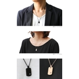 ペア販売スモールプレートジルコニアペアペンダントチェーン付属Binichビニッチ | シルバーアクセサリーBinich  | 詳細画像2 