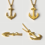 チェーンセットbassn 0006ハワイアンアンカーペンダントゴールドカラータイ… | シルバーアクセサリーBinich  | 詳細画像5 