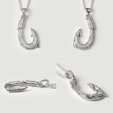 ハワイアンフィッシュフックペンダントネックレス2mmアズキチェーンセットBini… | シルバーアクセサリーBinich  | 詳細画像5 