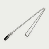 サイドパターン ストーン ペンダント2mmアズキチェーンセット | シルバーアクセサリーBinich  | 詳細画像3 