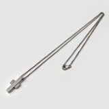 シンプルアシンメトリークロスペンダントネックレス1 3mm喜平チェーン付きトBi… | シルバーアクセサリーBinich  | 詳細画像3 