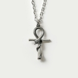 スネーク アンク クロス ペンダント  2mmアズキチェーンセット | シルバーアクセサリーBinich  | 詳細画像3 