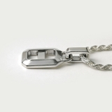 スクエア アンカーチェーン ペンダント2mmカットフレンチロープチェーンセット | シルバーアクセサリーBinich  | 詳細画像8 