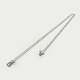 ミニ ジルコニア ナンバー ペンダント 1.1mmアズキチェーンセット | シルバーアクセサリーBinich  | 詳細画像3 