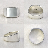 シンプル印台リング指輪Binichビニッチ | シルバーアクセサリーBinich | 詳細画像3