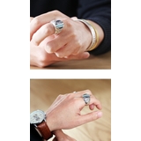 インレイマルチストーンスターリングメンズ星Binichビニッチ | シルバーアクセサリーBinich | 詳細画像2