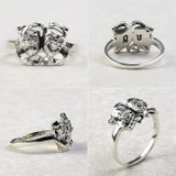 スモールツーフェイスリングピンキーメンズBinichビニッチ | シルバーアクセサリーBinich | 詳細画像3