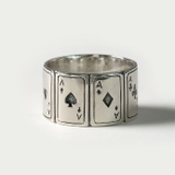 エース トランプ ワイド リング | シルバーアクセサリーBinich | 詳細画像2