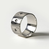 エース トランプ ワイド リング | シルバーアクセサリーBinich | 詳細画像5