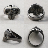 エッジブラックスカルリングメンズ指輪Binichビニッチ | シルバーアクセサリーBinich | 詳細画像3