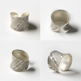 ライントライアングルカレンシルバーリング指輪Binichビニッチ | シルバーアクセサリーBinich | 詳細画像3