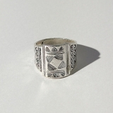 ライントライアングル シールド カレン シルバー リング | シルバーアクセサリーBinich | 詳細画像2