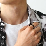 カラースチールリング全4色ブルーブラックシルバーゴールドステンレススチールシンプ… | シルバーアクセサリーBinich  | 詳細画像6 