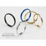 甲丸2mm幅カラースチールリングペアリング指輪ペアトBinichビニッチ | シルバーアクセサリーBinich  | 詳細画像16 