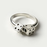 LITTLEDICEリトルダイスリングメンズブランドダブルダイストランプリングメ… | シルバーアクセサリーBinich | 詳細画像4