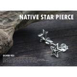 ネイティブスターピアスシルバーアクセサリー星片耳用1個売りBinichビニッチ | シルバーアクセサリーBinich  | 詳細画像4 