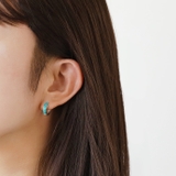 ニューカッティングストーンフープピアスメンズシルバー925アクセサリーオニキスタ… | シルバーアクセサリーBinich | 詳細画像10