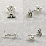 アルファベットイニシャルスタッドピアス片耳用1個売りBinichビニッチ | シルバーアクセサリーBinich  | 詳細画像3 