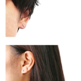 アルファベットイニシャルスタッドピアス片耳用1個売りBinichビニッチ | シルバーアクセサリーBinich  | 詳細画像2 