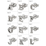 アルファベットイニシャルスタッドピアス片耳用1個売りBinichビニッチ | シルバーアクセサリーBinich  | 詳細画像4 