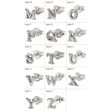 アルファベットイニシャルスタッドピアス片耳用1個売りBinichビニッチ | シルバーアクセサリーBinich  | 詳細画像5 