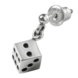 ダイスドロップピアスメンズシルバー925アクセサリー片耳用1個売りBinichビ… | シルバーアクセサリーBinich  | 詳細画像1 